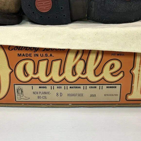 Ralph Lauren Double RL RRL Plainview Western Cowboy Boots Brown Leather Men’s 8D - Picture 11 of 11